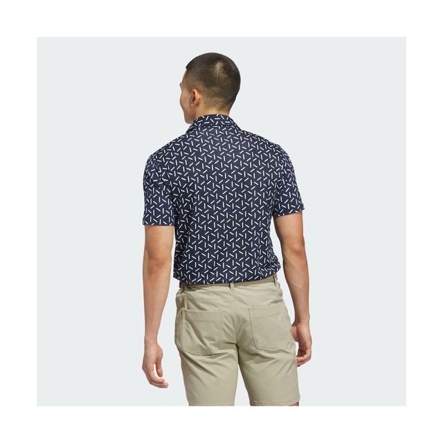 Adidas Mens Ultimate365 Mesh Print Shirt - Navy