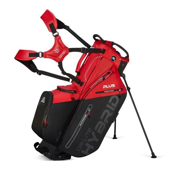Big Max Dri Lite Hybrid Plus Standbag - Red/Black