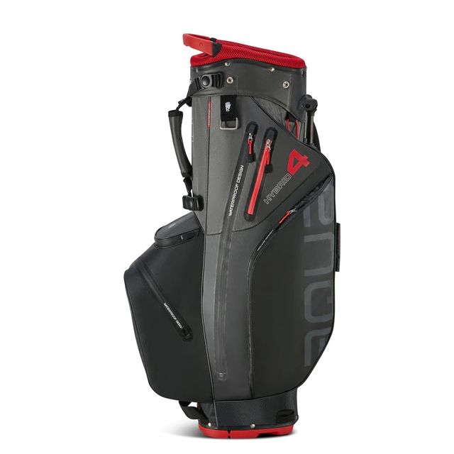 Big Max Aqua Hybrid 4 Standbag - Black/Charcoal/Red