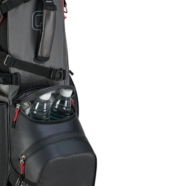 Big Max Aqua Hybrid 4 Standbag - Black/Charcoal/Red