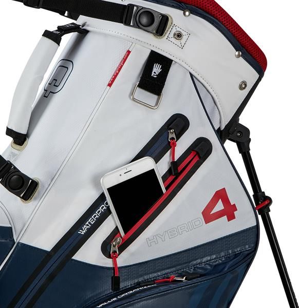 Big Max Aqua Hybrid 4 Standbag - Navy/Red