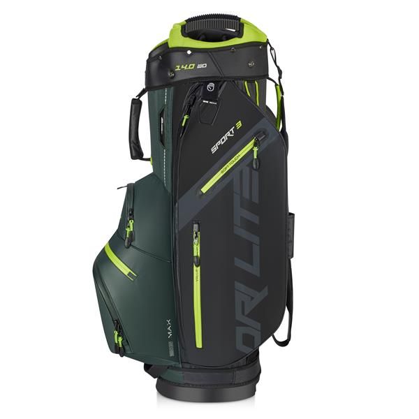 Big Max Dri Lite Sport 3 Cartbag - Forest Green/Black/Lime