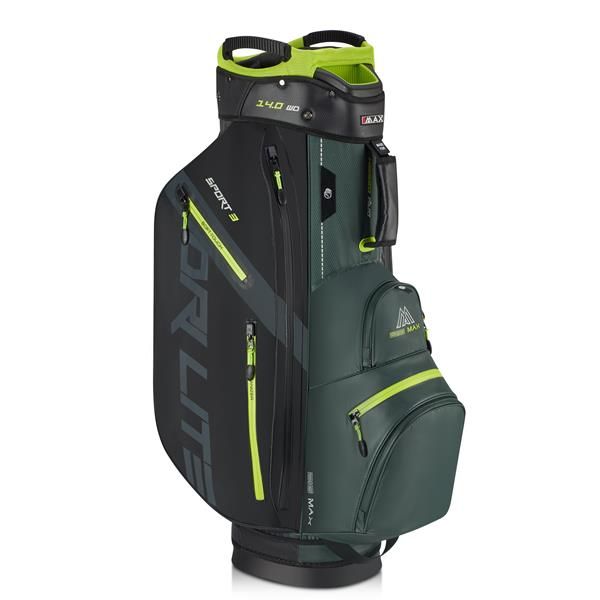 Big Max Dri Lite Sport 3 Cartbag - Forest Green/Black/Lime