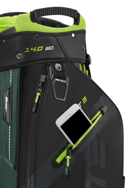 Big Max Dri Lite Sport 3 Cartbag - Forest Green/Black/Lime