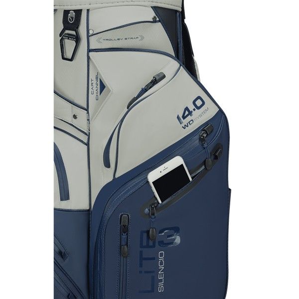 Big Max Dri Lite Silencio 3 Cartbag - Navy/Off White