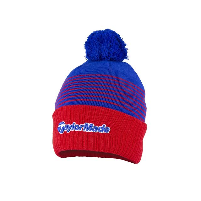 Taylormade Bobble Beanie - Red/Royal