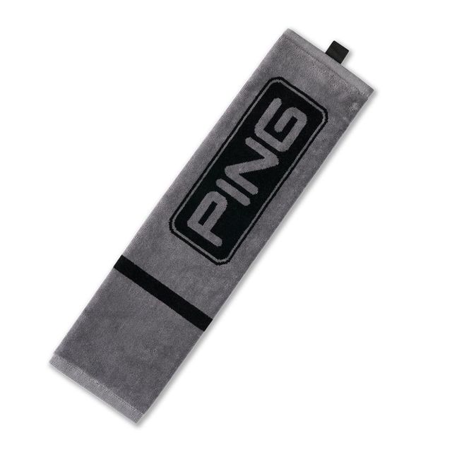 Ping Trifold Towel 2026 - Dark Grey/Black