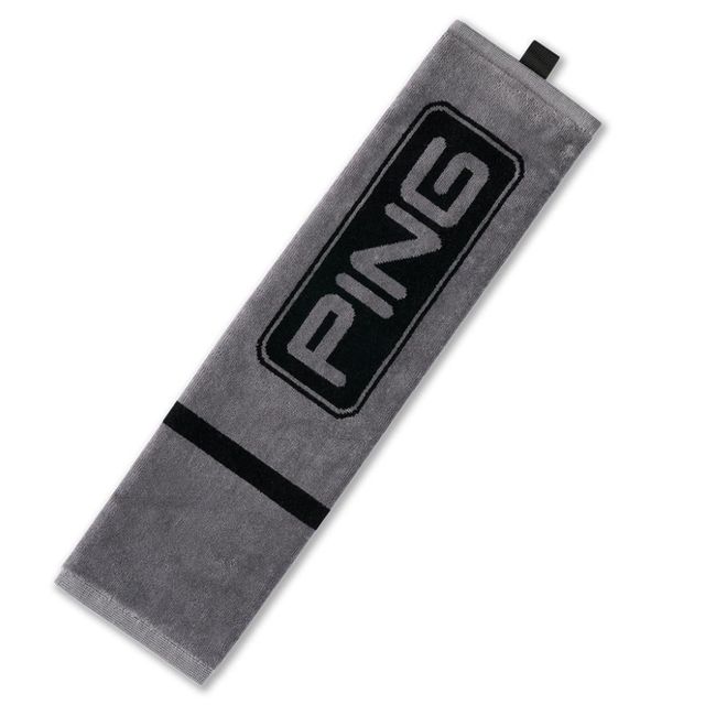 Ping Trifold Towel 2026 - Dark Grey/Black