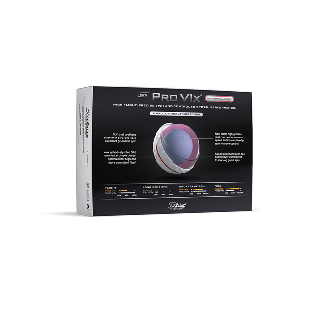 Titleist 2025 Pro V1x Performance Align - Red Line