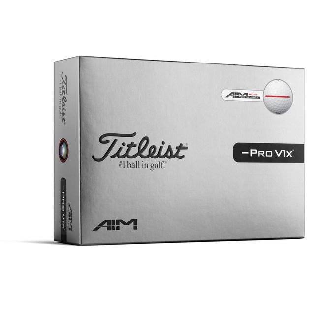 Titleist 2026 Pro V1x Left Dash Performance Align - Red Line