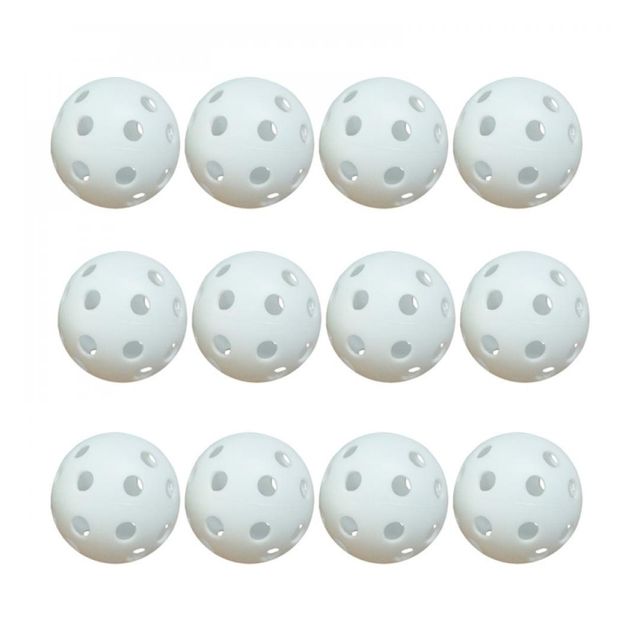 Tee2Green Airflow Practice Balls 12-pack - White