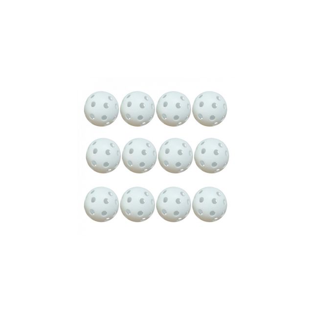 Tee2Green Airflow Practice Balls 12-pack - White