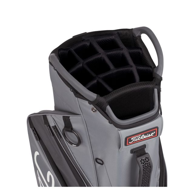 Titleist Cart 14 Bag 2022 - Charcoal/Graphite/Black