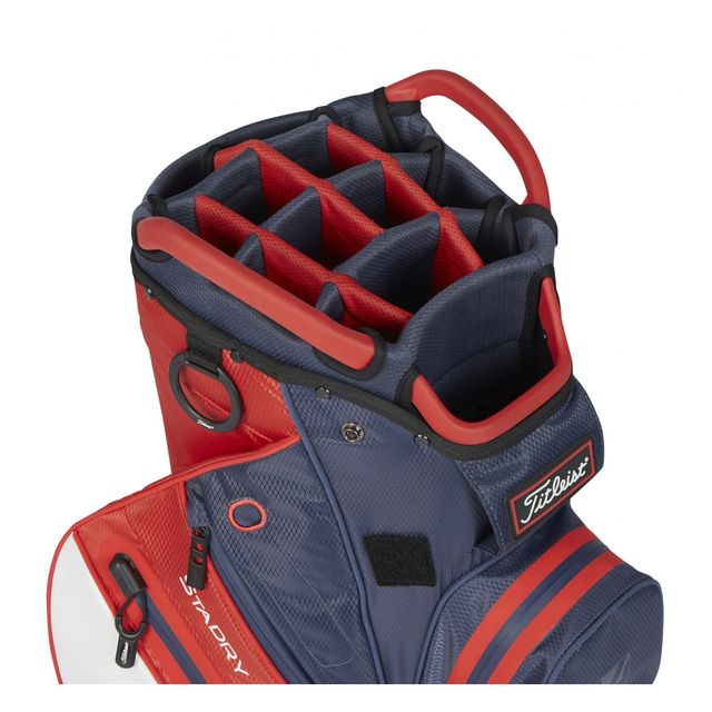 Titleist Cart 14 StaDry Bag 2023 - Navy/White/Red