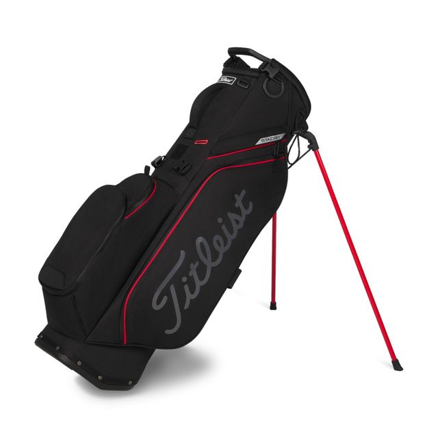 Titleist Players S4 StaDry Standbag 2026 - Black/Red/Graphite