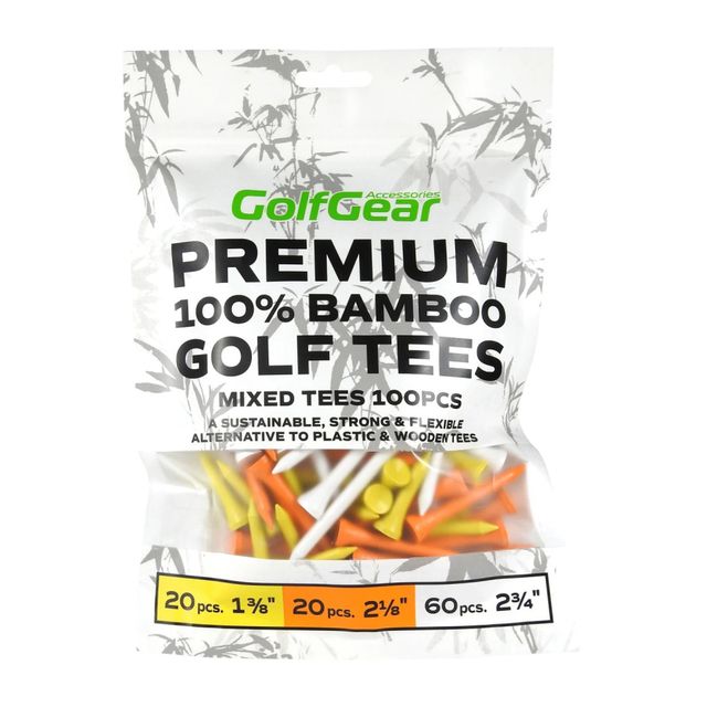 Golfgear Bamboo Tees Mix - 100 st