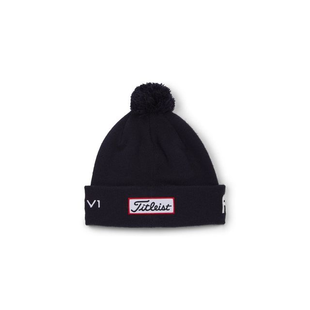 Titleist Tour Pom Pom Beanie - Navy/White