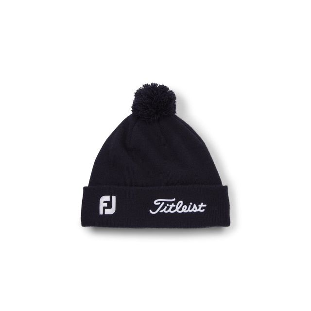 Titleist Tour Pom Pom Beanie - Navy/White
