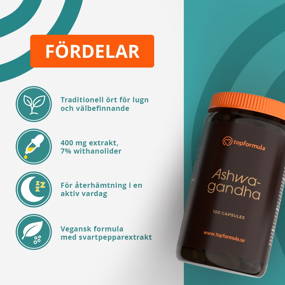 Topformula | Ashwagandha | 100 kapslar