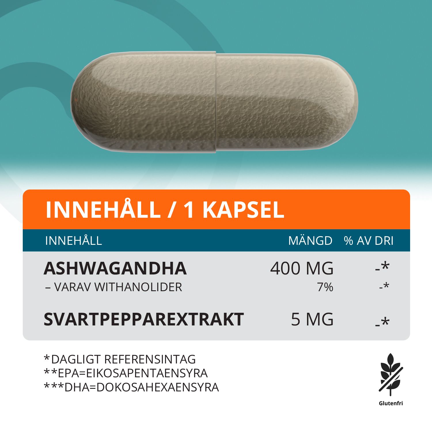 Topformula | Ashwagandha | 100 kapslar