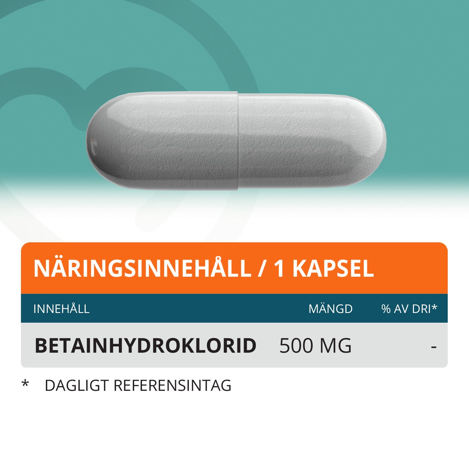 Topformula | Betain HCL | 60 kapslar