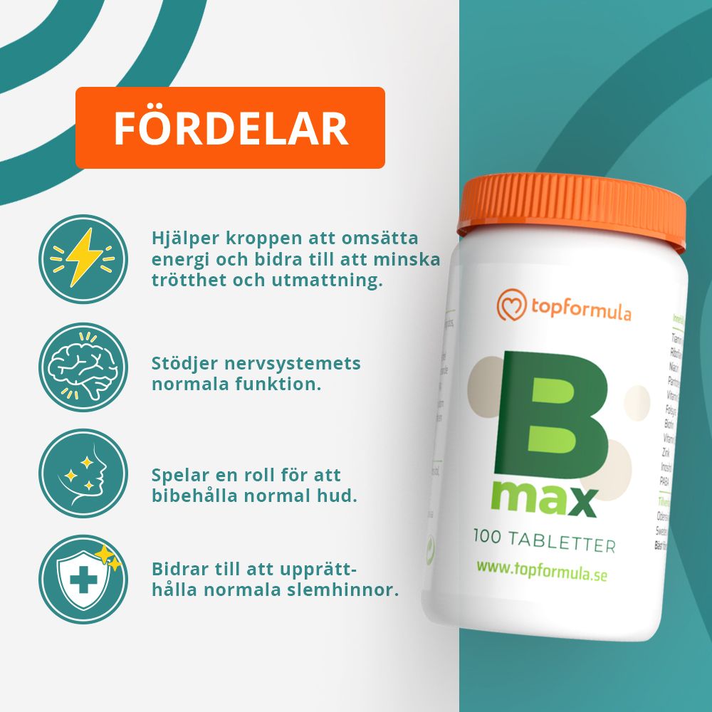 Topformula | B-Max | 100 tabletter