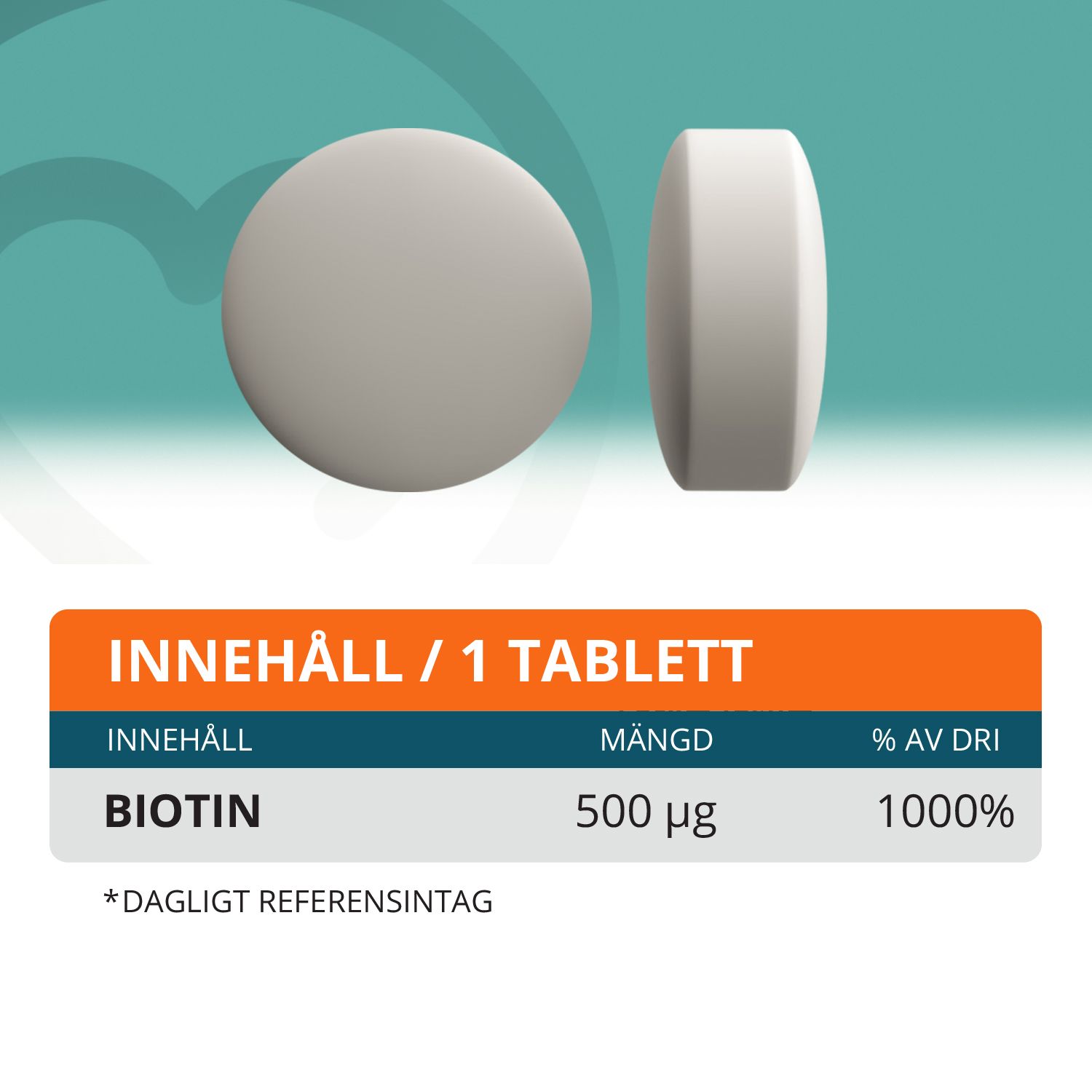 Topformula | Biotin | 100 tabletter