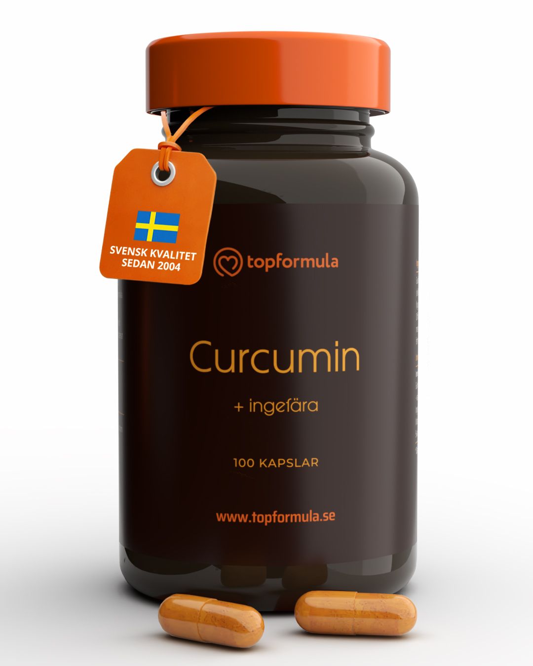 Topformula | Curcumin + Ingefära | 100 kapslar