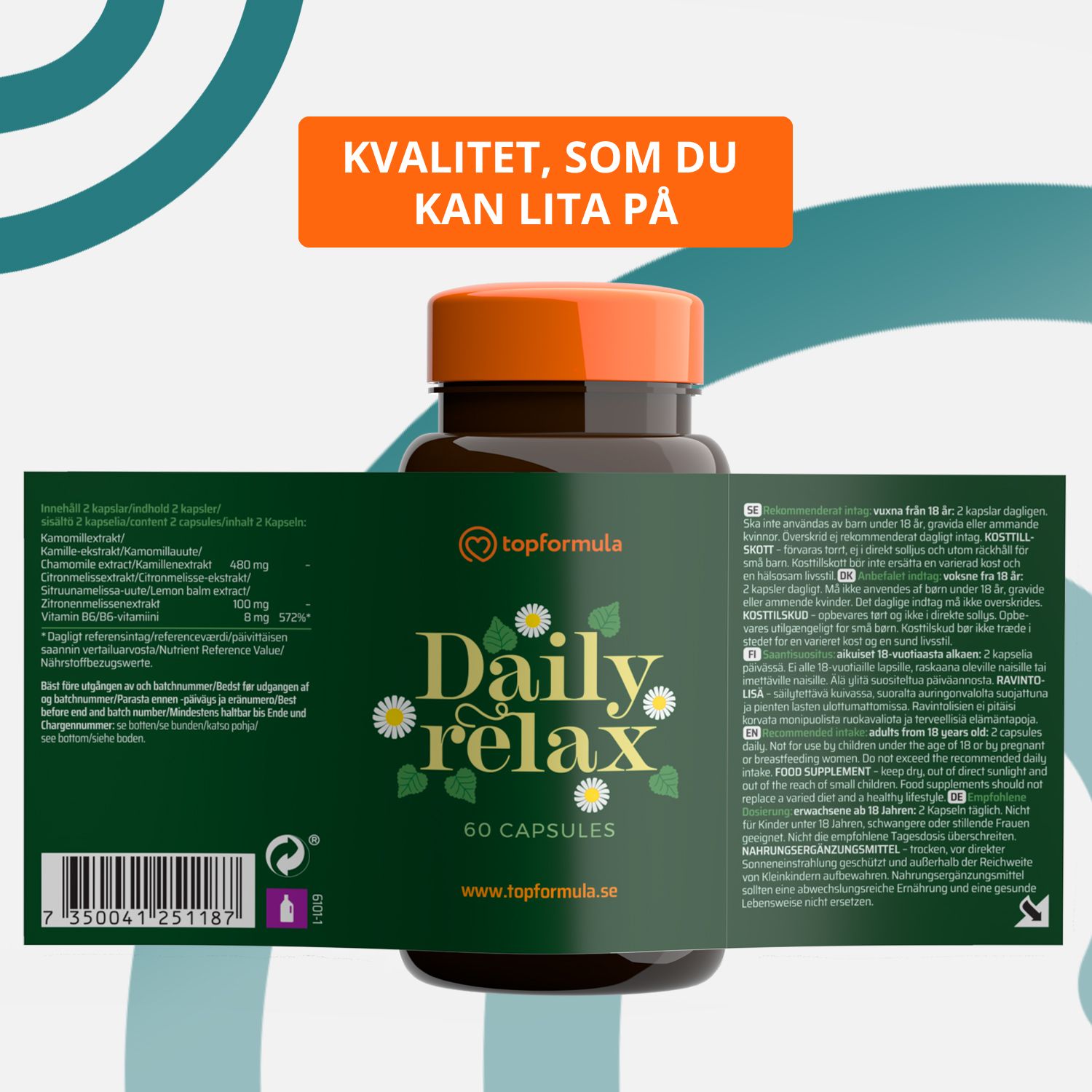 Topformula | Daily Relax | 60 kapslar