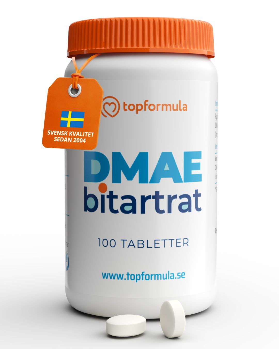 Topformula | DMAE-Bitartrat | 100 tabletter