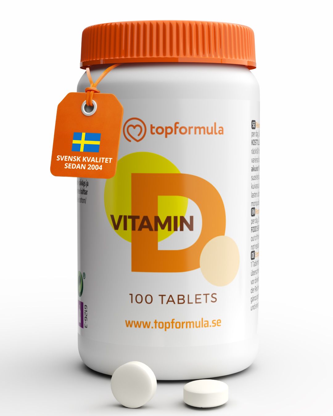 Topformula | D-vitamin | 4000 IE | 100 µg | 100 tabletter