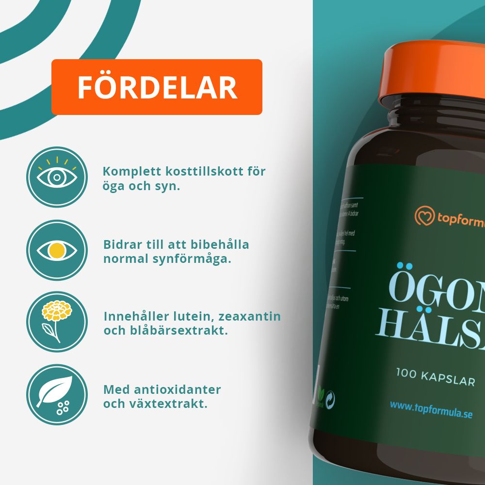 Topformula | Ögonhälsa | 100 kapslar