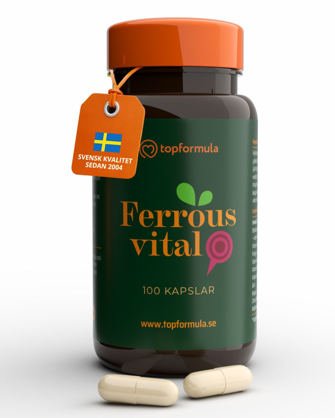 Topformula | Ferrous vital | 100 kapslar