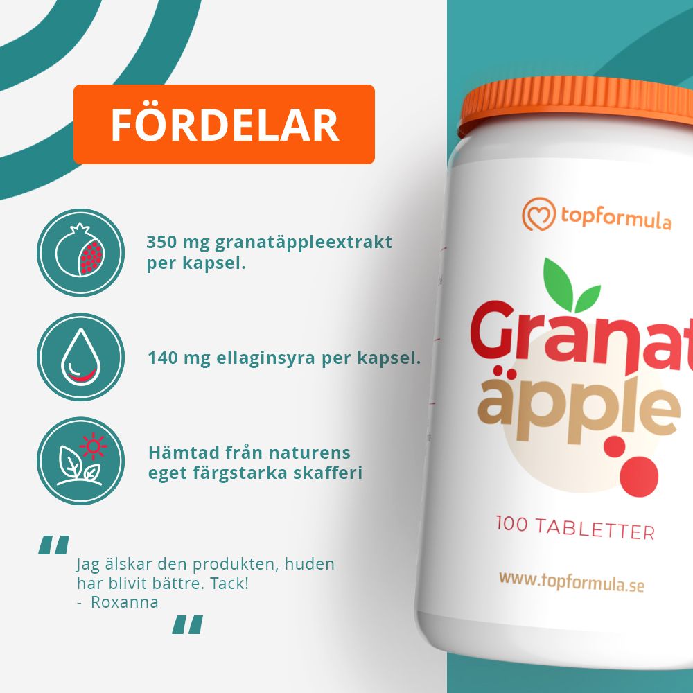 Topformula | Granatäpple | 100 tabletter