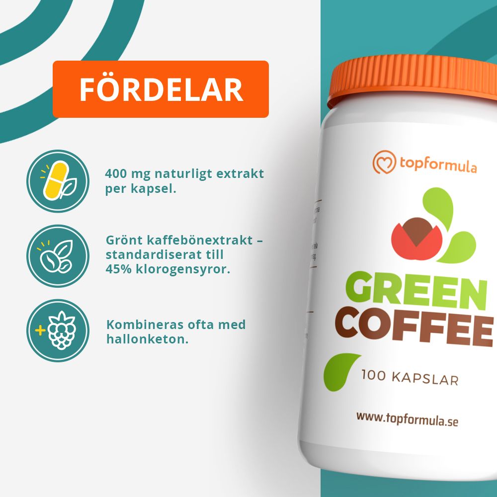 Topformula | Green Coffee | 100 kapslar