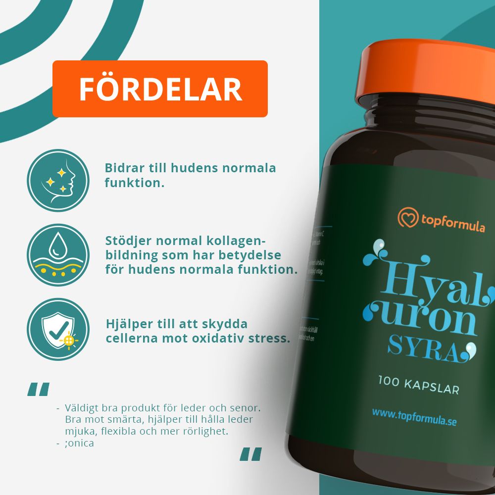 Topformula | Hyaluronsyra | 100 kapslar