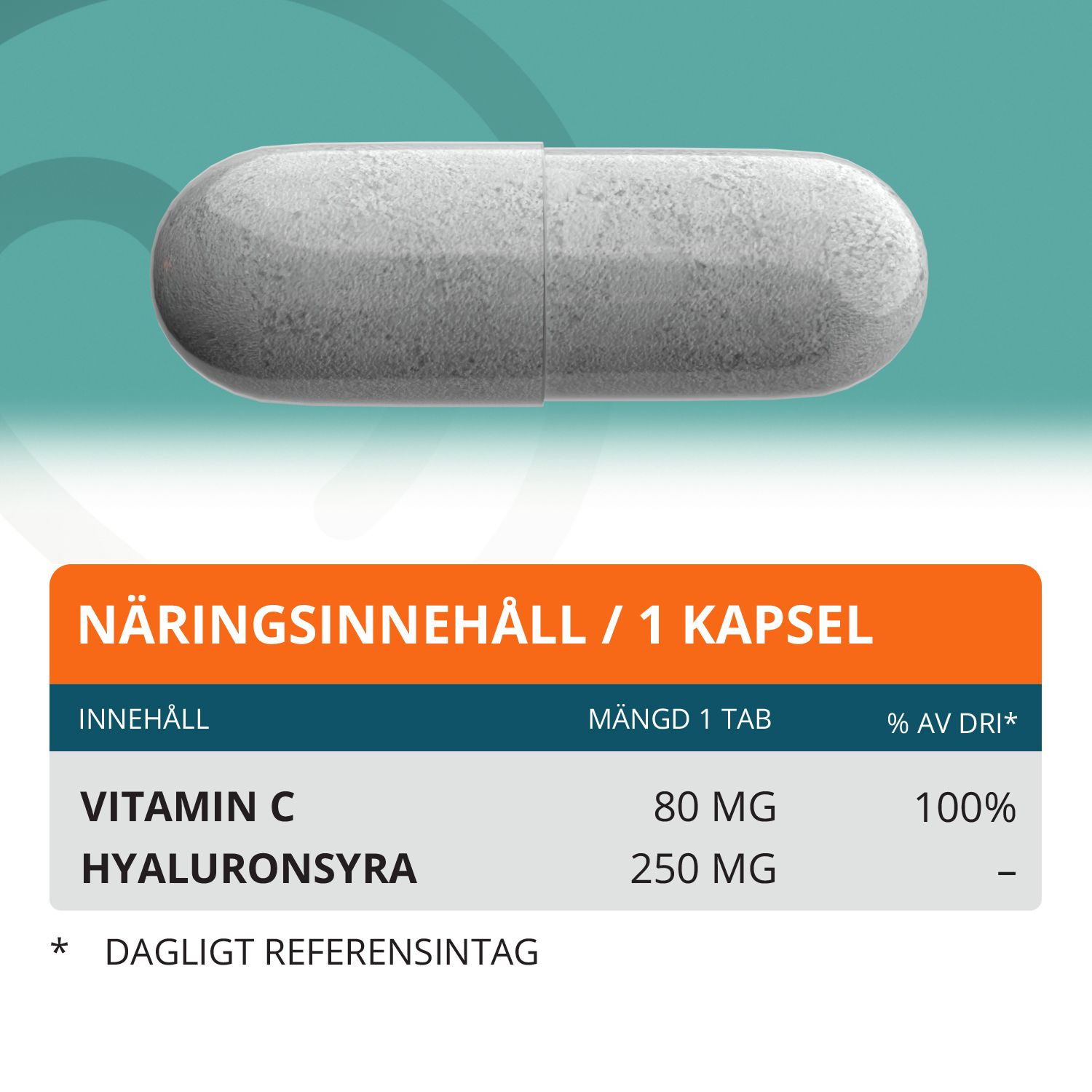 Topformula | Hyaluronsyra | 100 kapslar