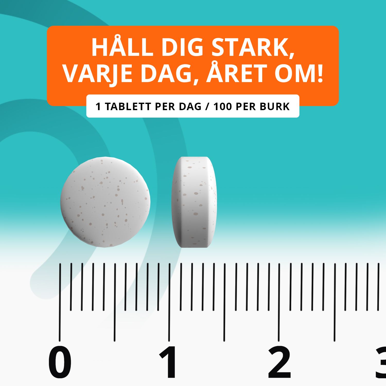 Topformula | Järn + Vitamin C Tugg | 100 tabletter