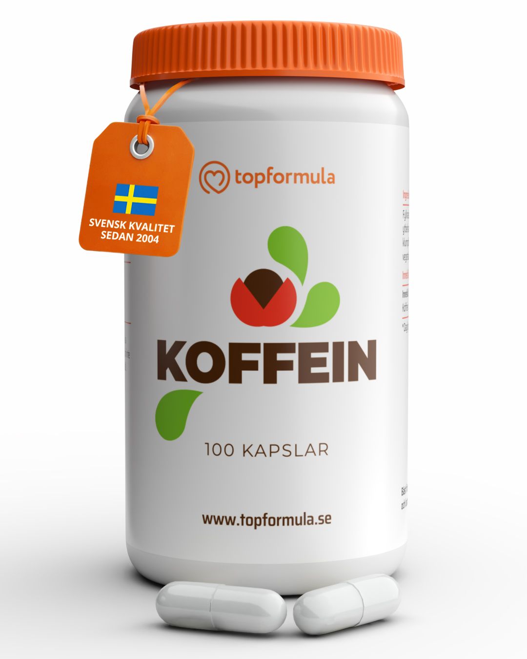 Topformula | Koffein | 200 mg | 100 kapslar