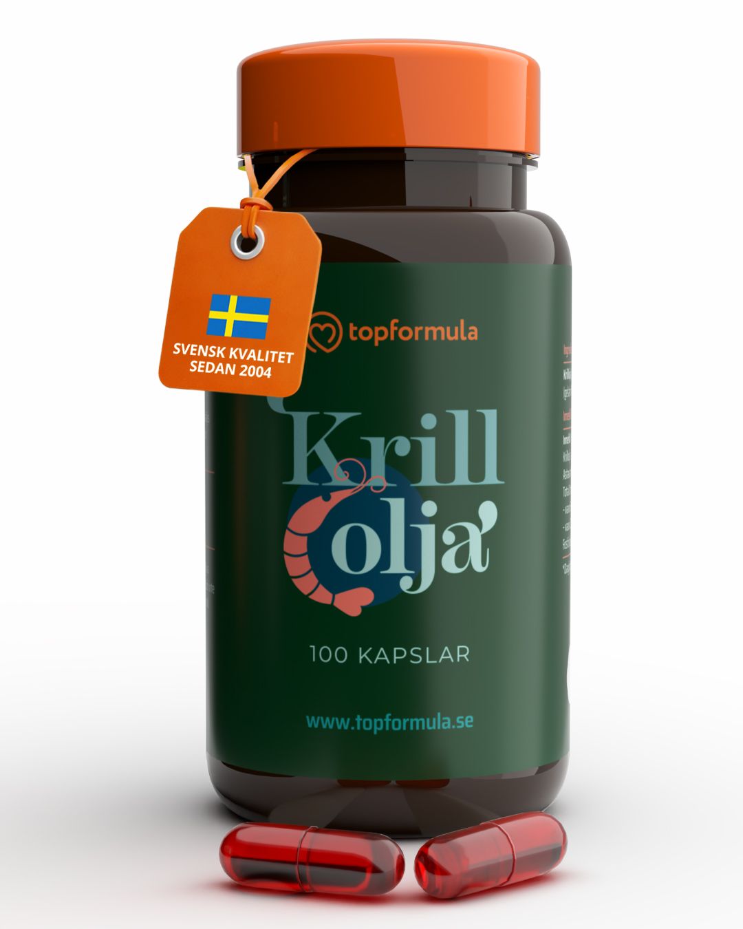 Topformula | Krillolja | 1000 mg | 100 kapslar