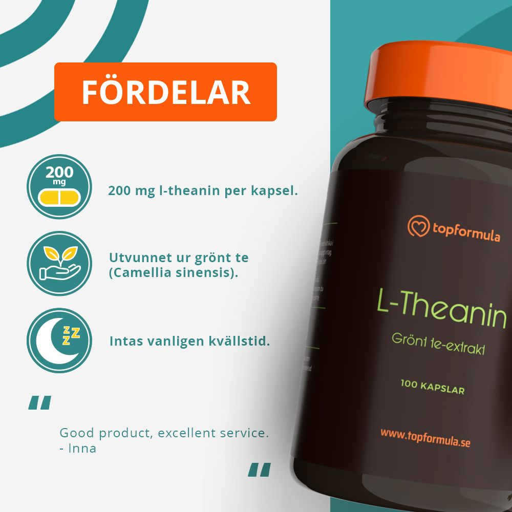 Topformula | L-Theanin | 100 kapslar