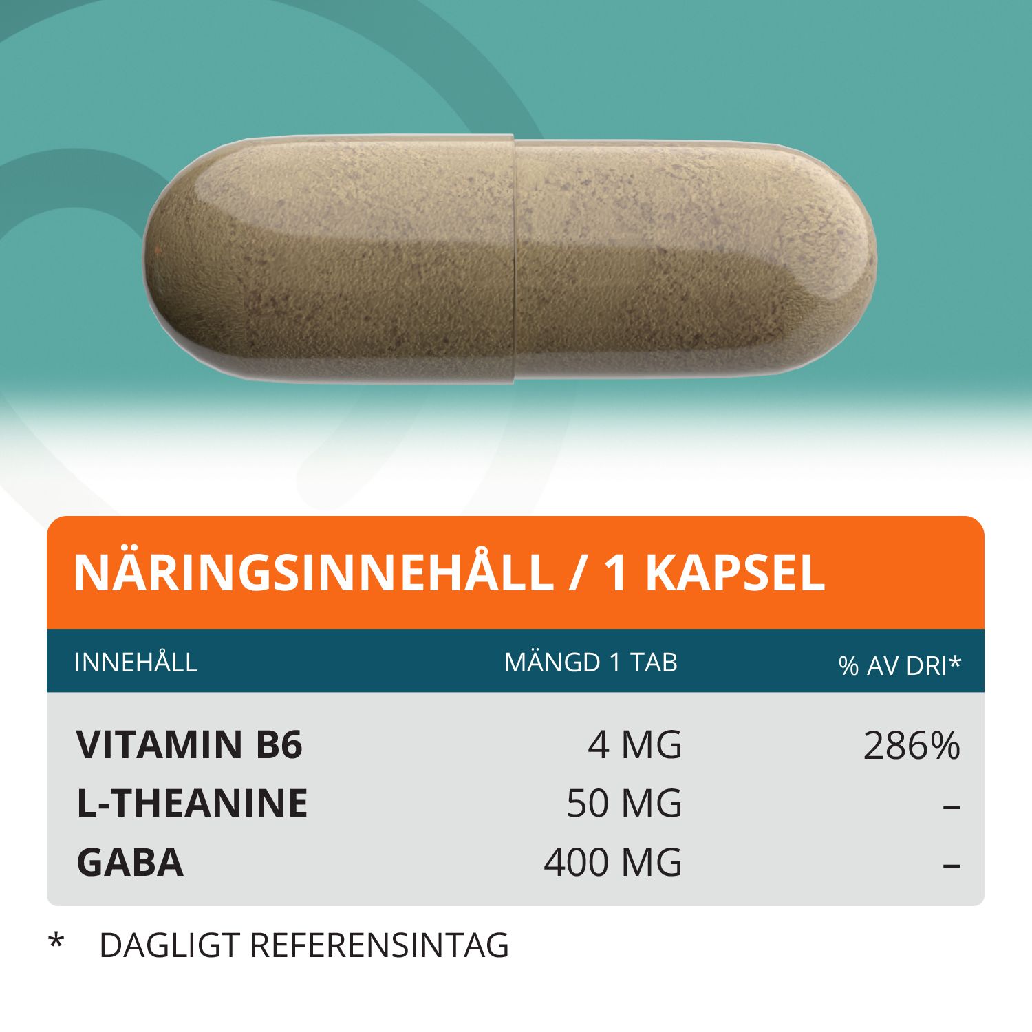 Topformula | L-Theanin + GABA | 100 kapslar