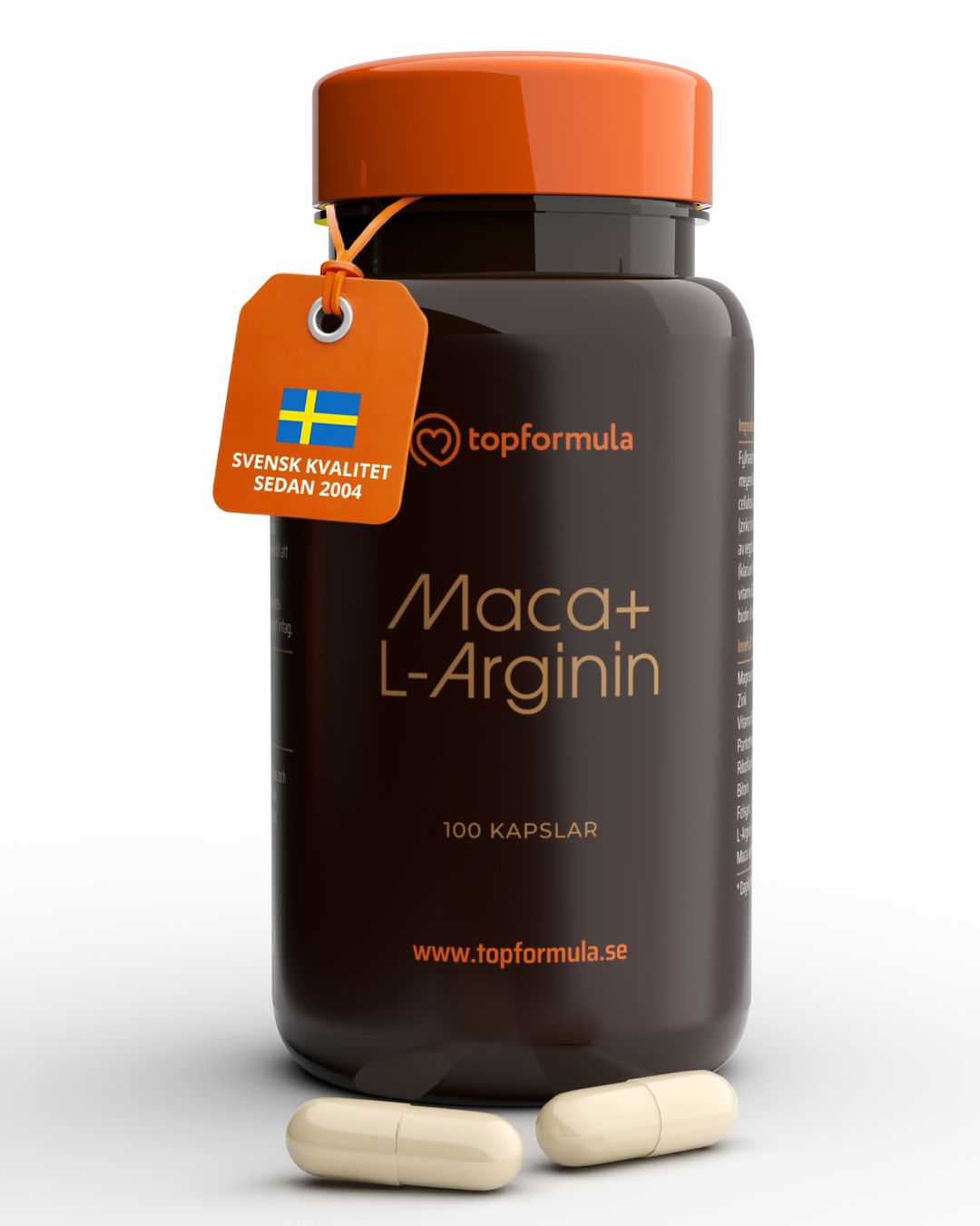 Topformula | Maca + L-arginin | 100 kapslar