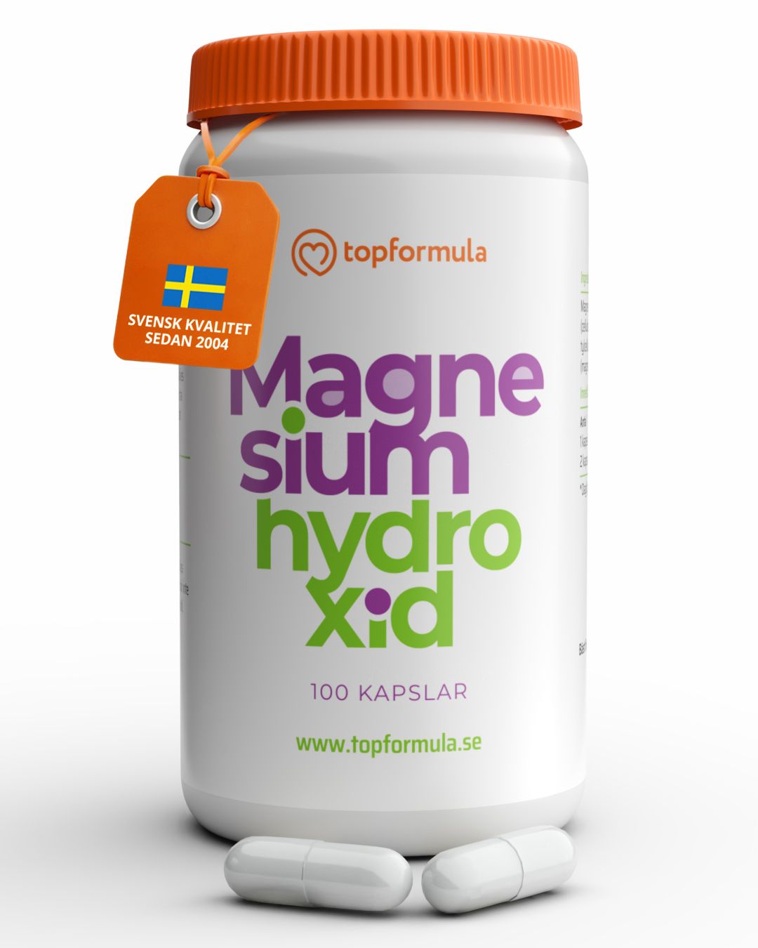 Topformula | Magnesiumhydroxid | 125 mg | 100 kapslar