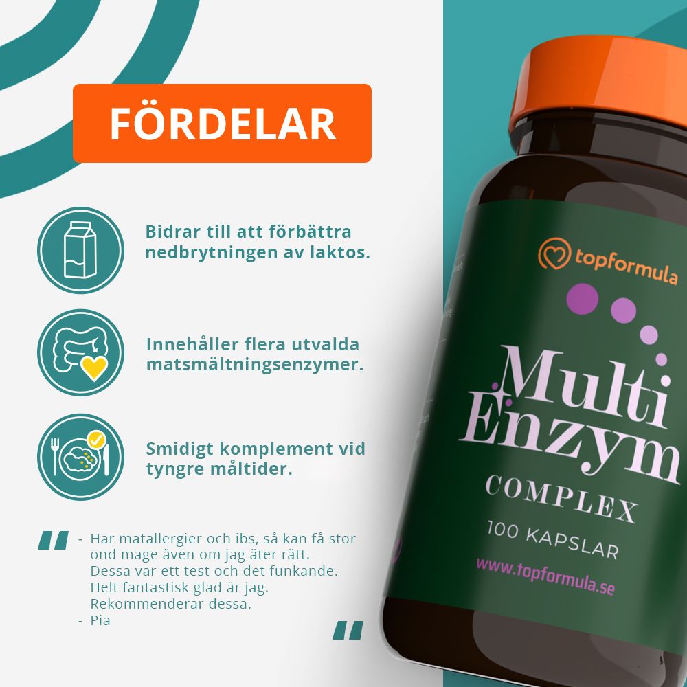 Topformula | Multienzym Complex | 100 kapslar
