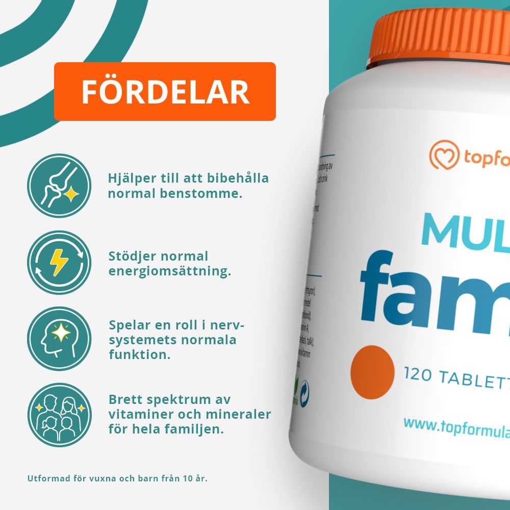 Topformula | Multi Familj | 120 tabletter