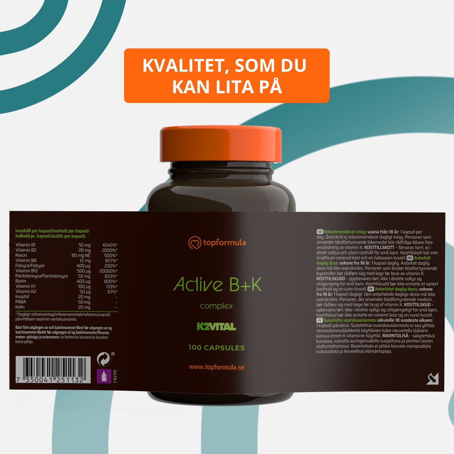 Topformula | Active B + K | 100 kapslar