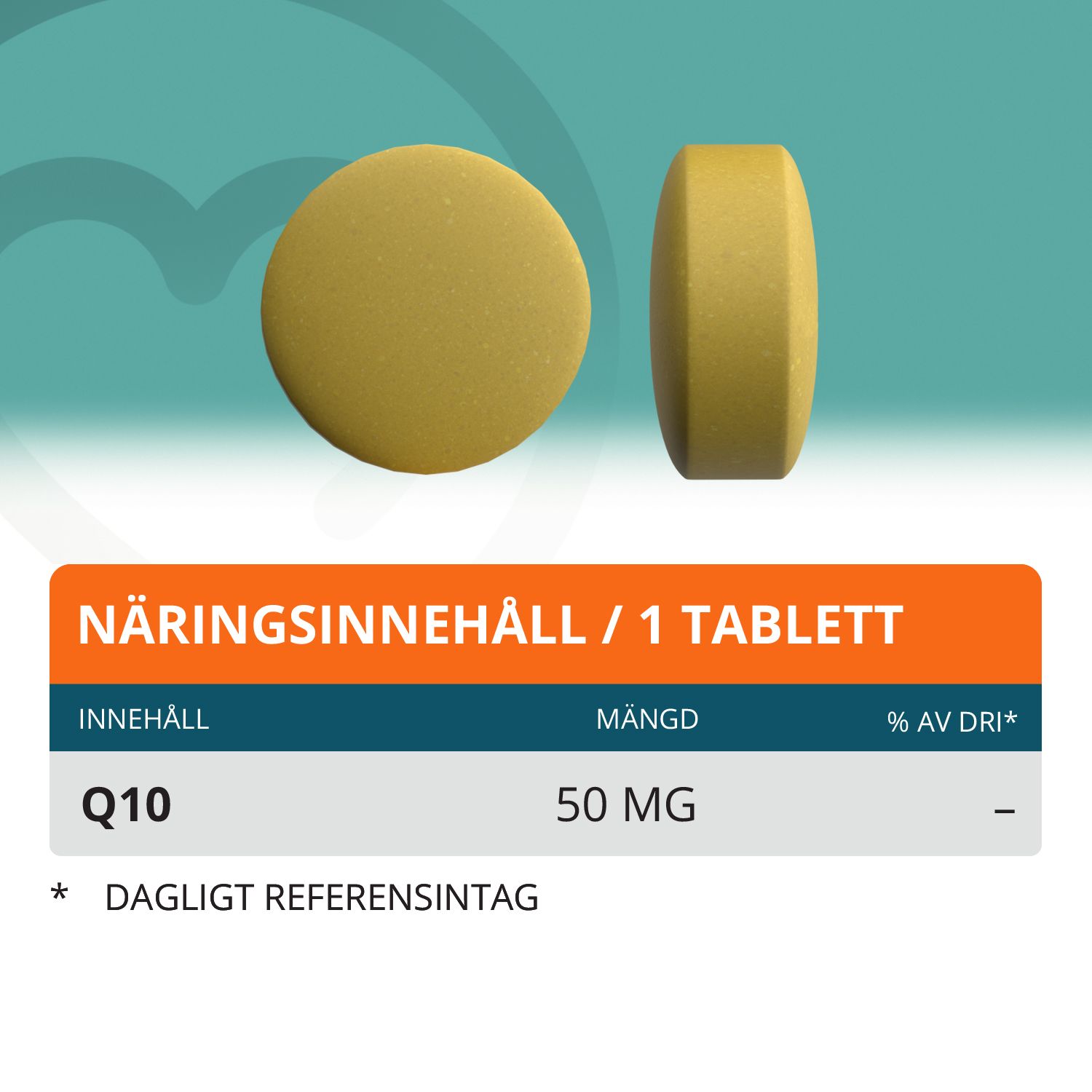 Topformula | Q10 | 50 mg | 100 tabletter