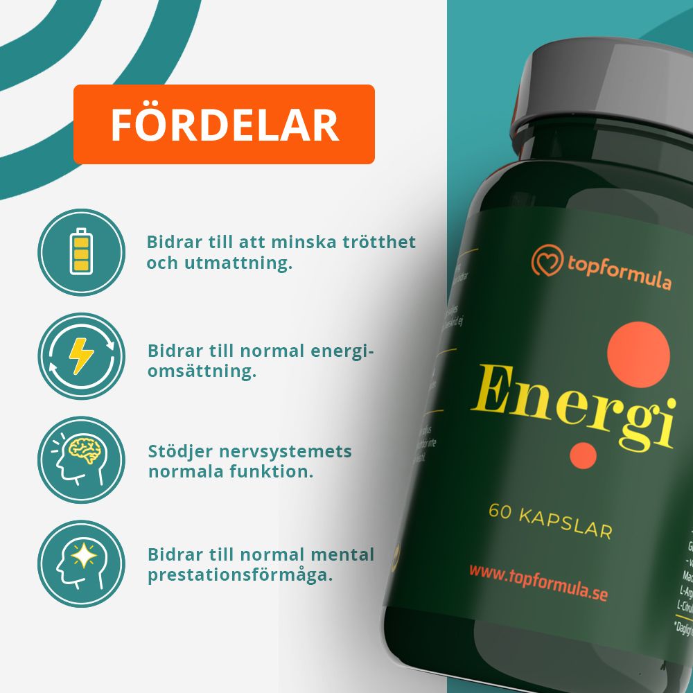Topformula | Energi | 60 kapslar