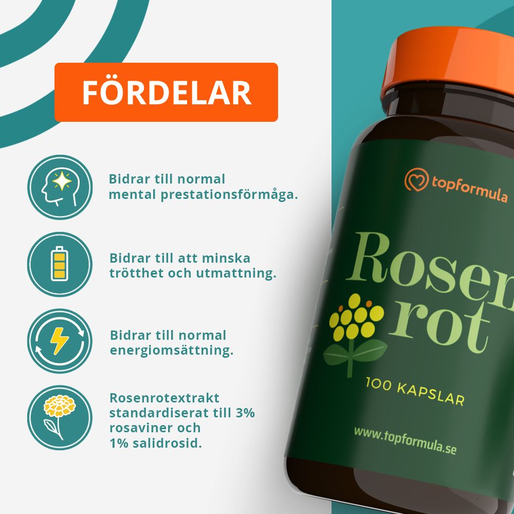 Topformula | Rosenrot | 200 mg | 100 kapslar